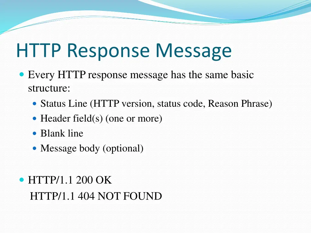 http response message