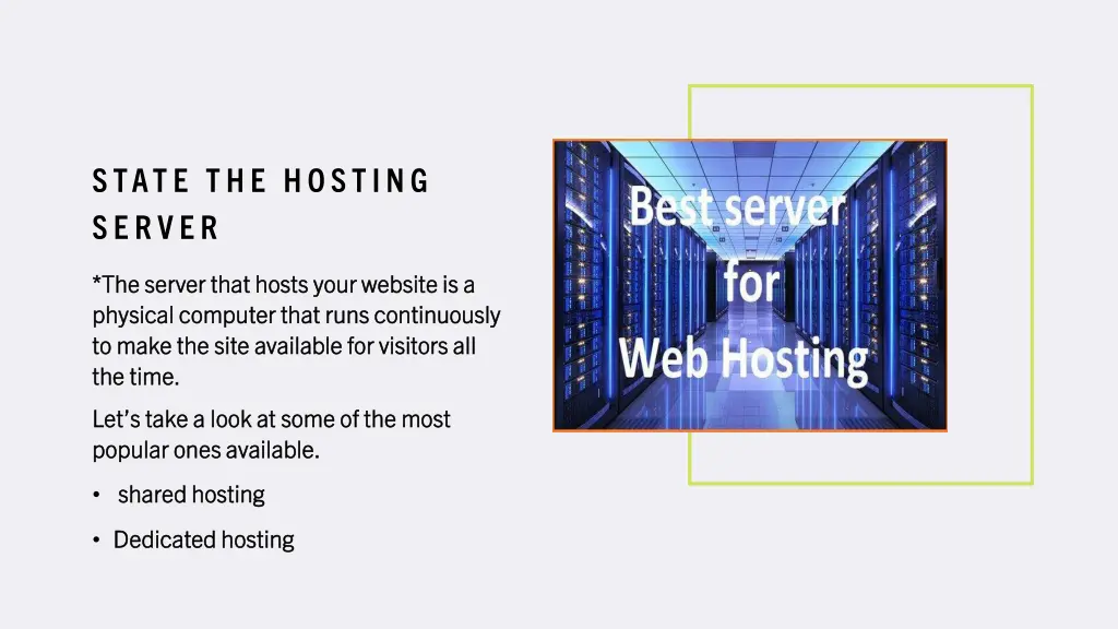 state the hosting server