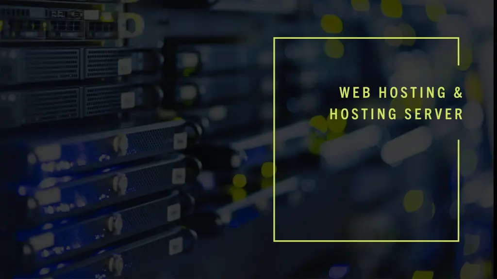 web hosting hosting server