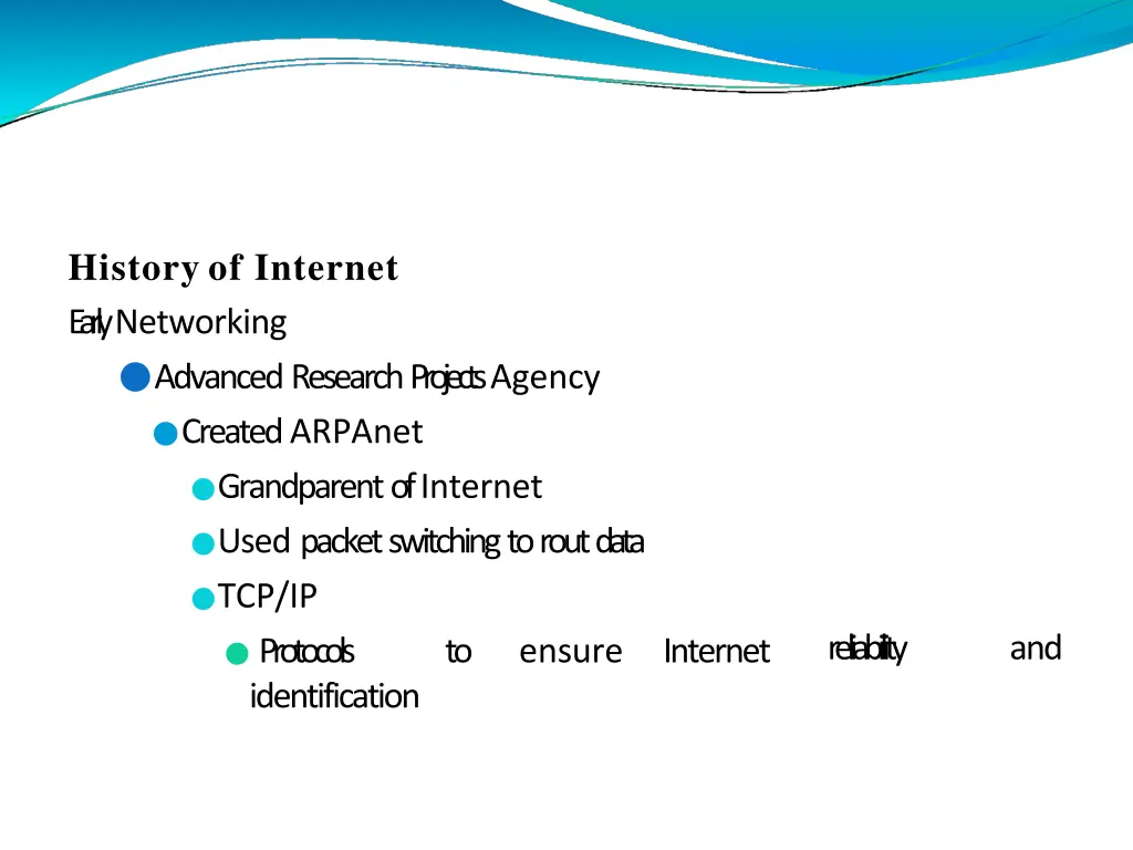 history of internet early networking