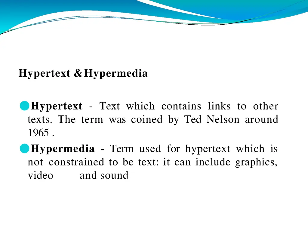 hypertext hypermedia