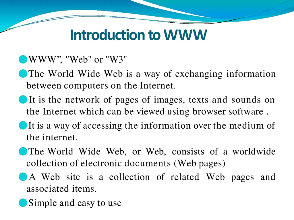 introduction to www