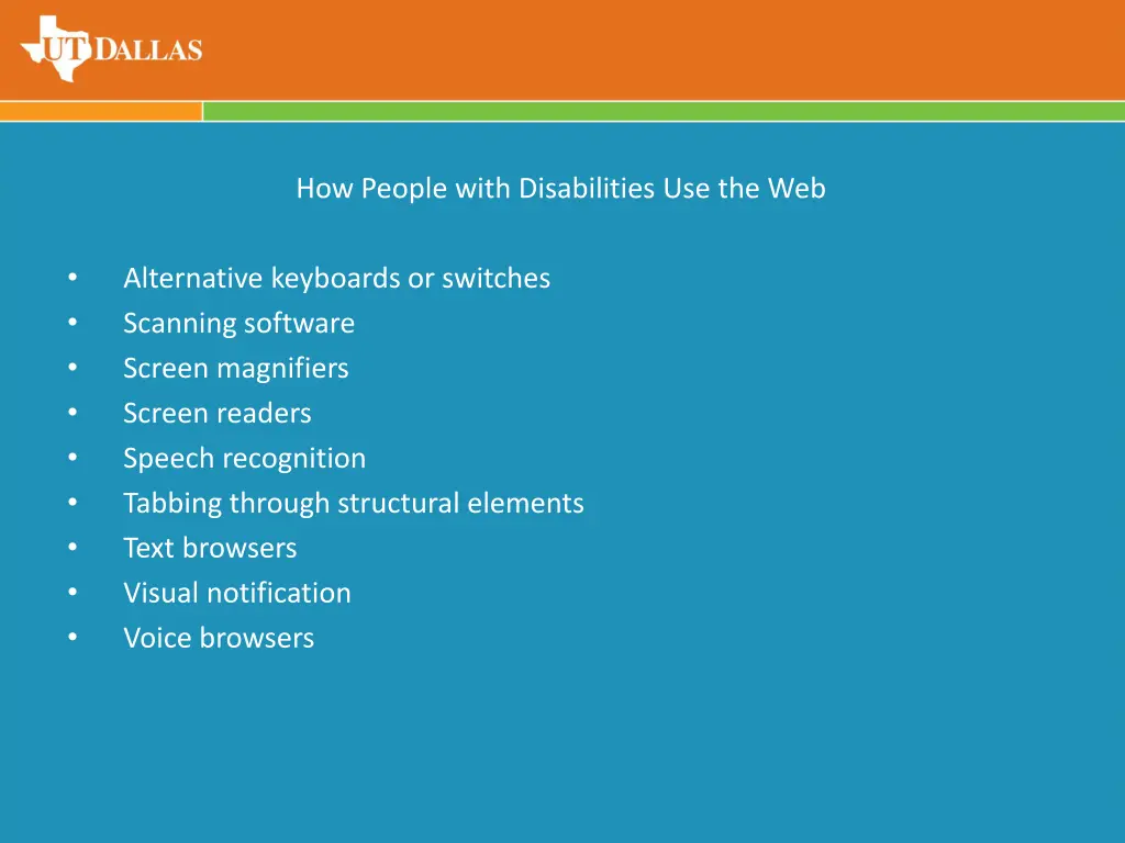 how people with disabilities use the web