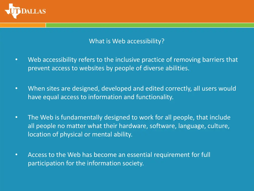 what is web accessibility