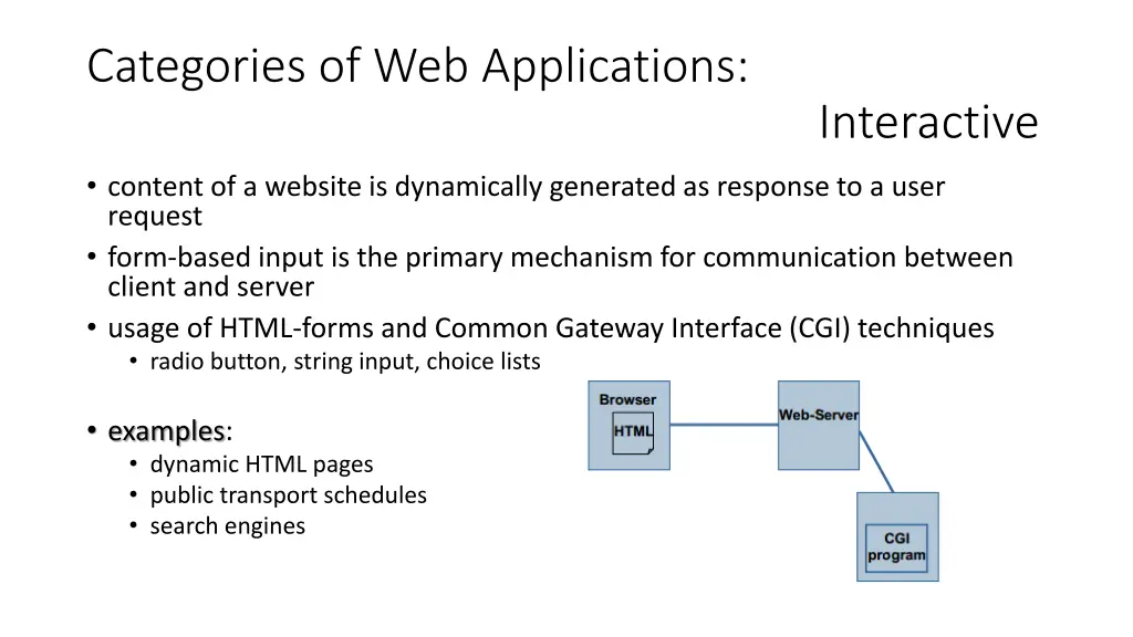 categories of web applications 2