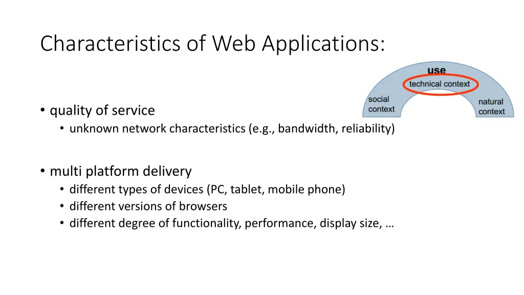 characteristics of web applications 7