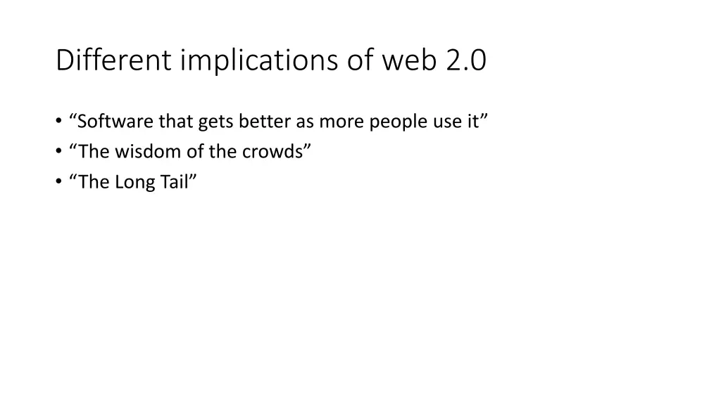 different implications of web 2 0