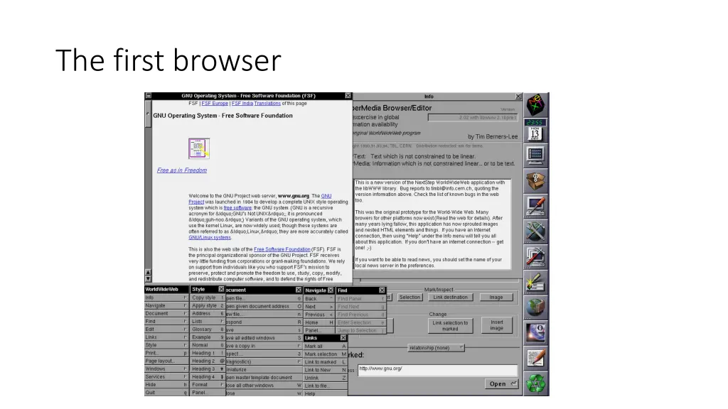 the first browser