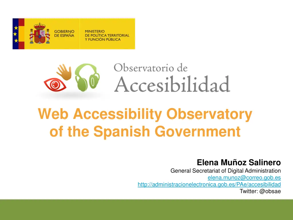 web accessibility observatory of the spanish 1