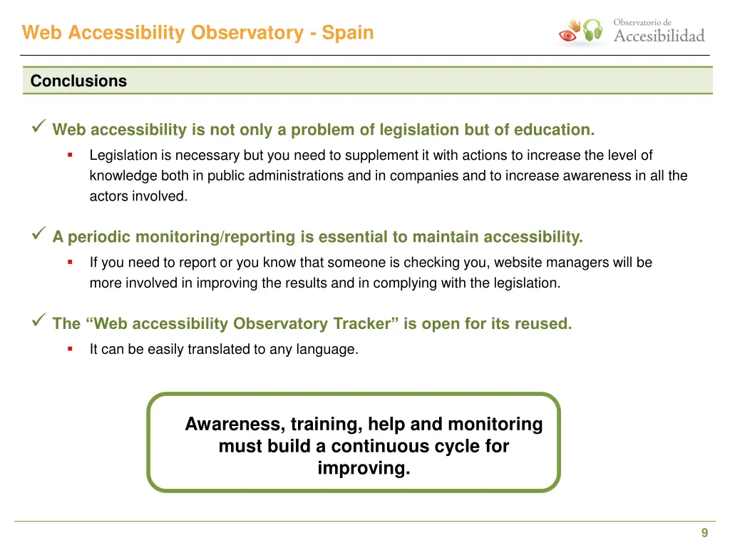 web accessibility observatory spain 7