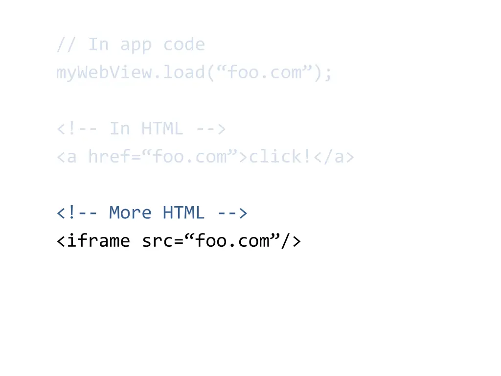 more html iframe src foo com