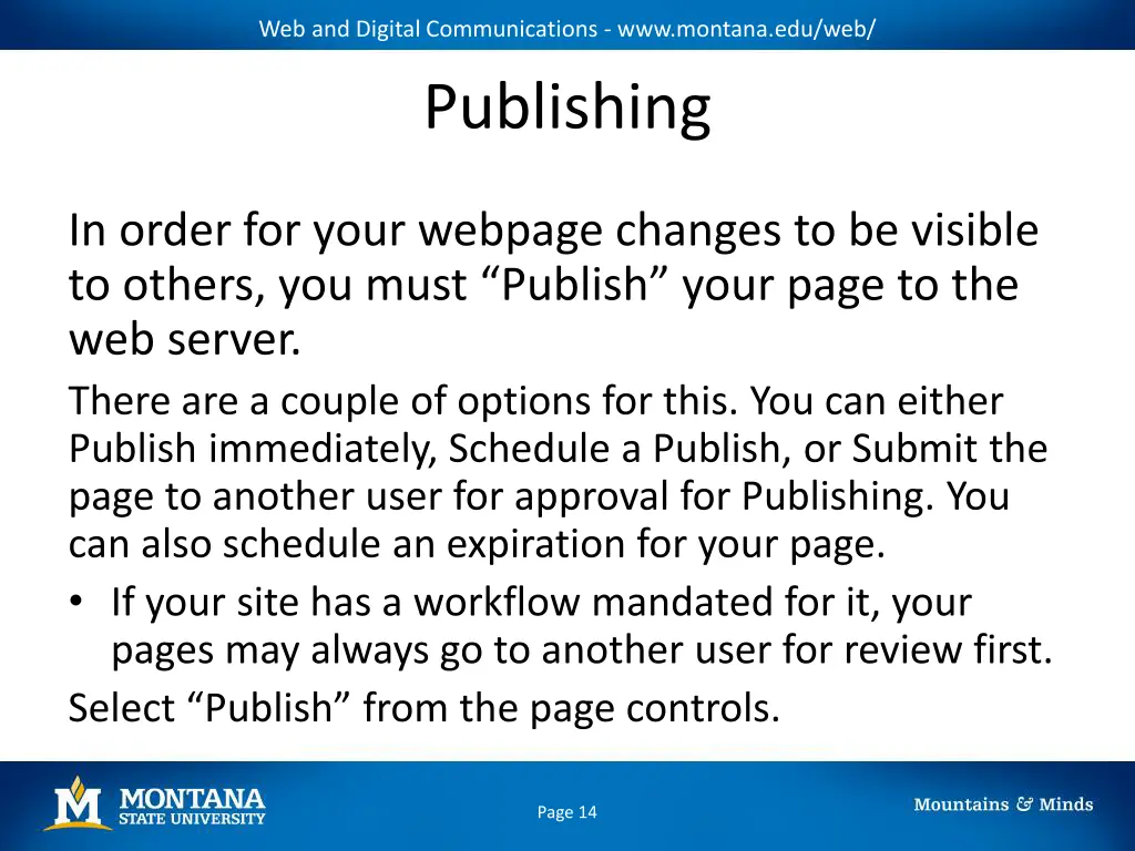 web and digital communications www montana edu web 12