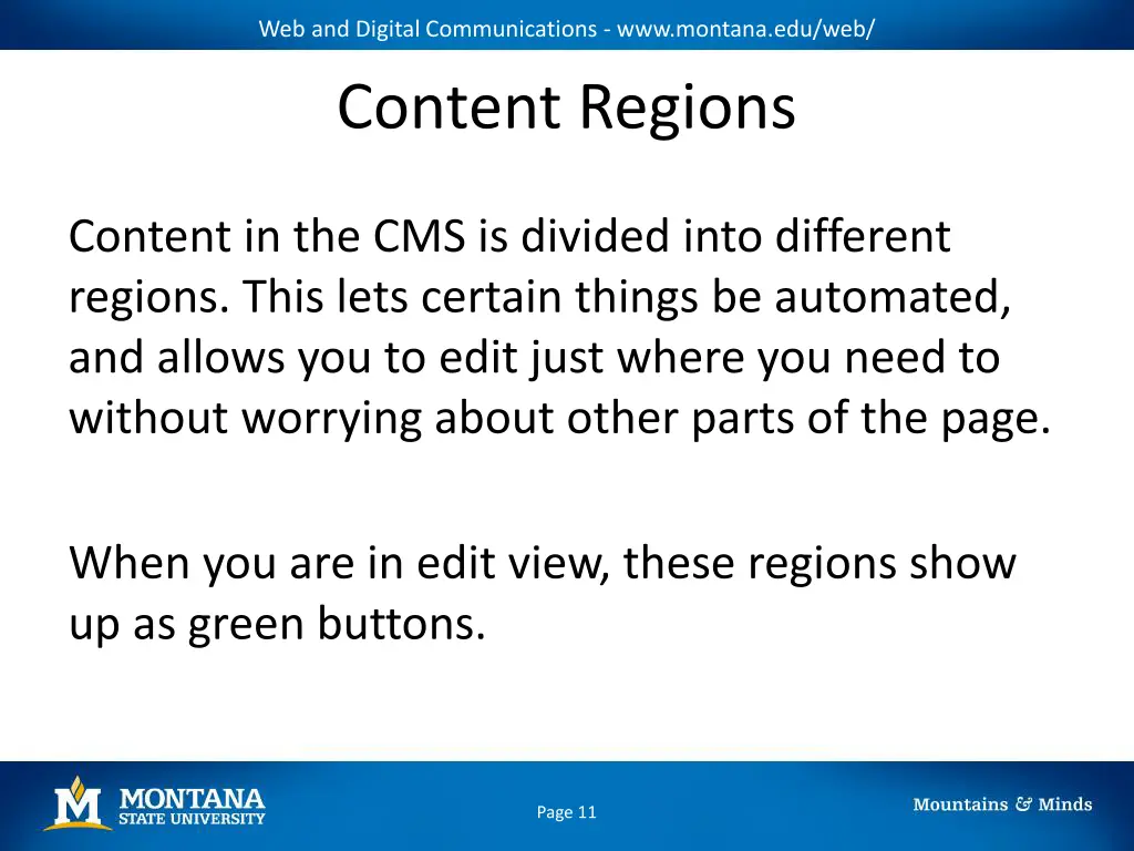 web and digital communications www montana edu web 9