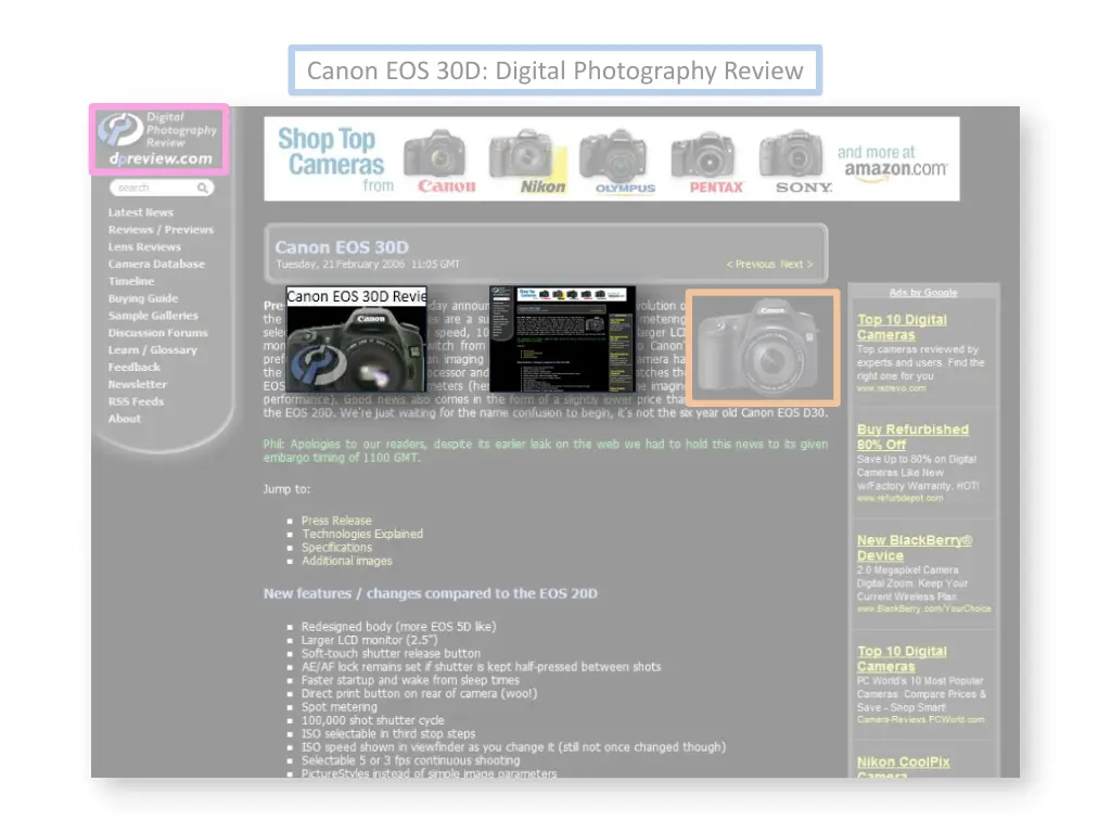 canon eos 30d digital photography review