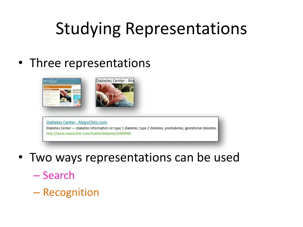 studying representations