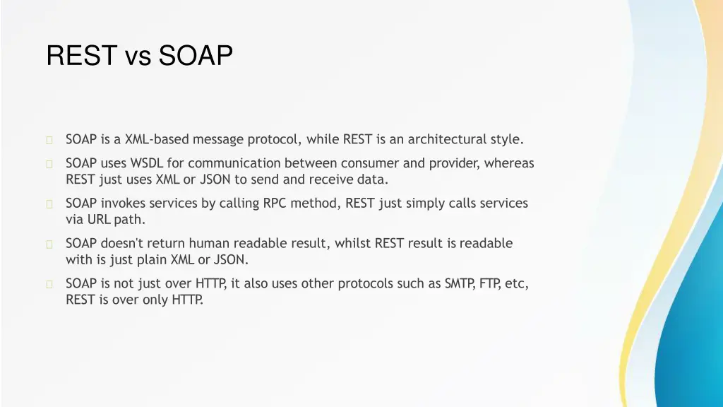 rest vs soap