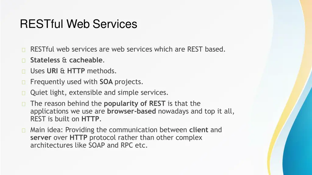 restful web services