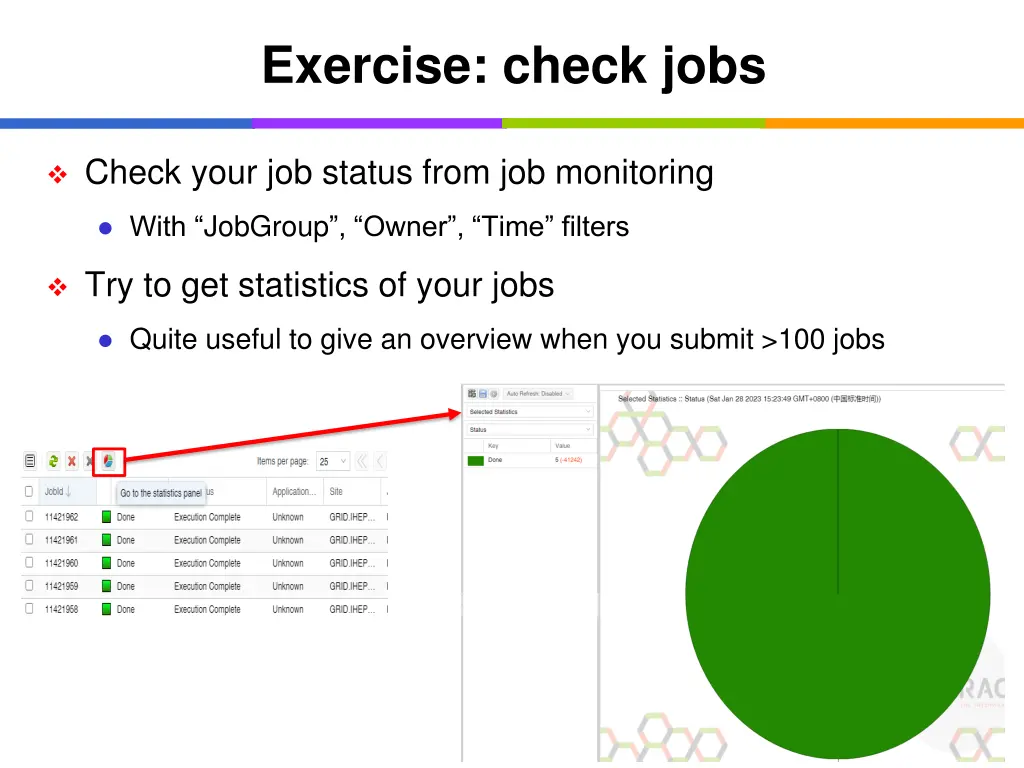 exercise check jobs