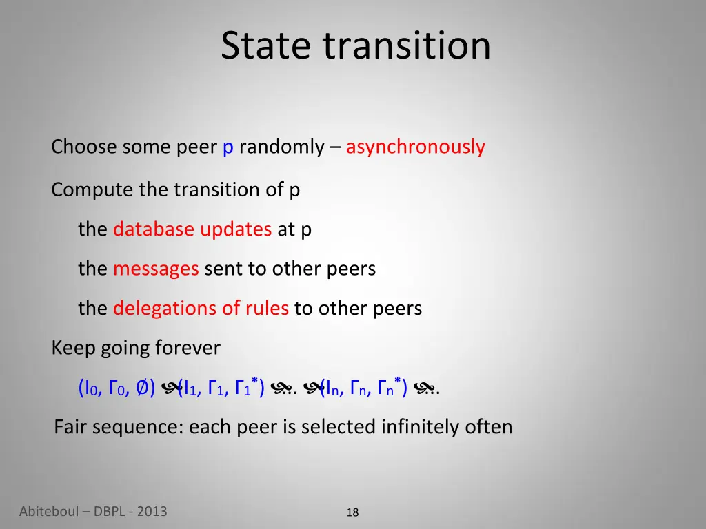 state transition