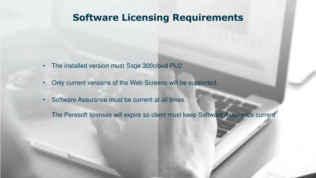 software licensing requirements