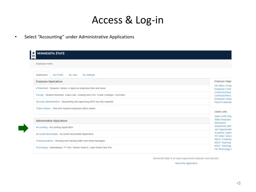 access log in 1