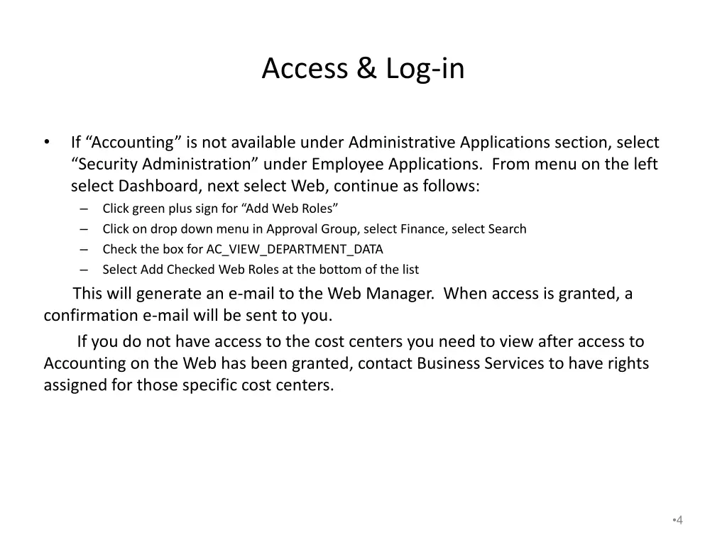 access log in 2