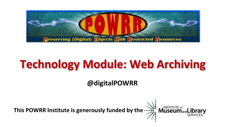 technology module web archiving