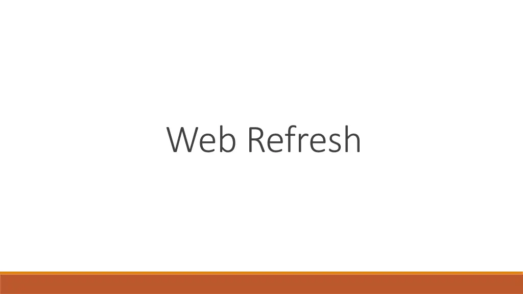 web refresh