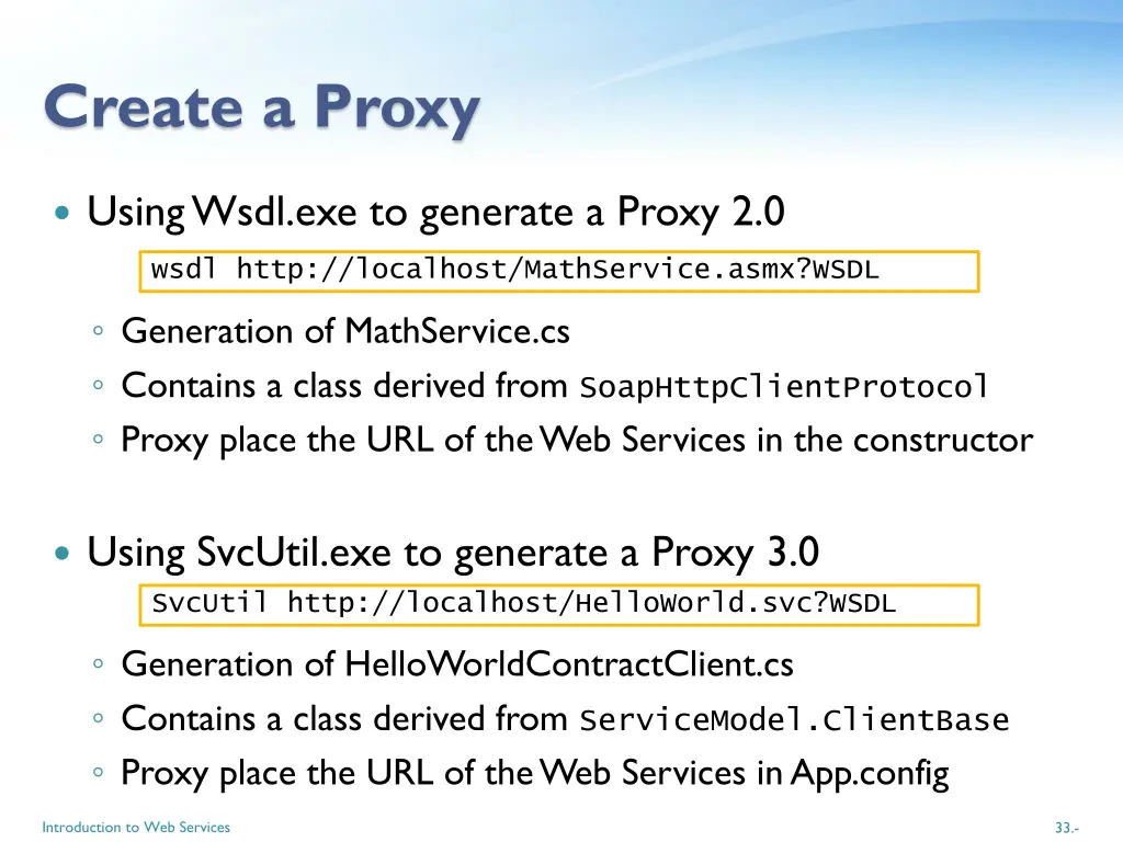 create a proxy 1