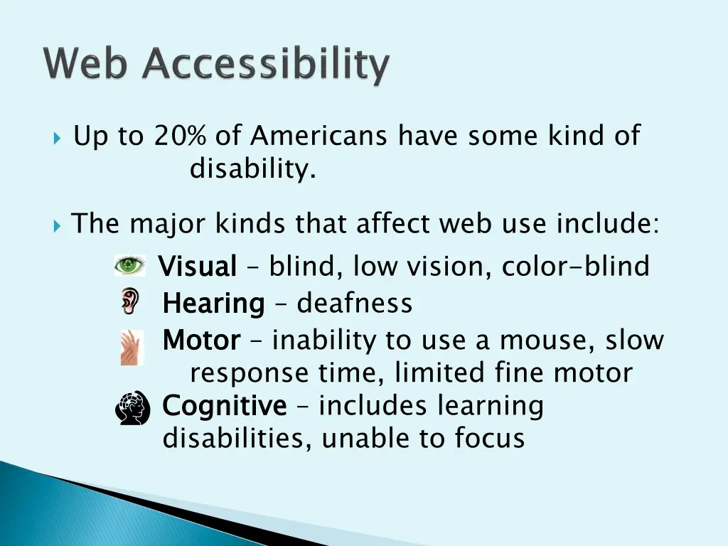 up to 20 of americans have some kind of disability