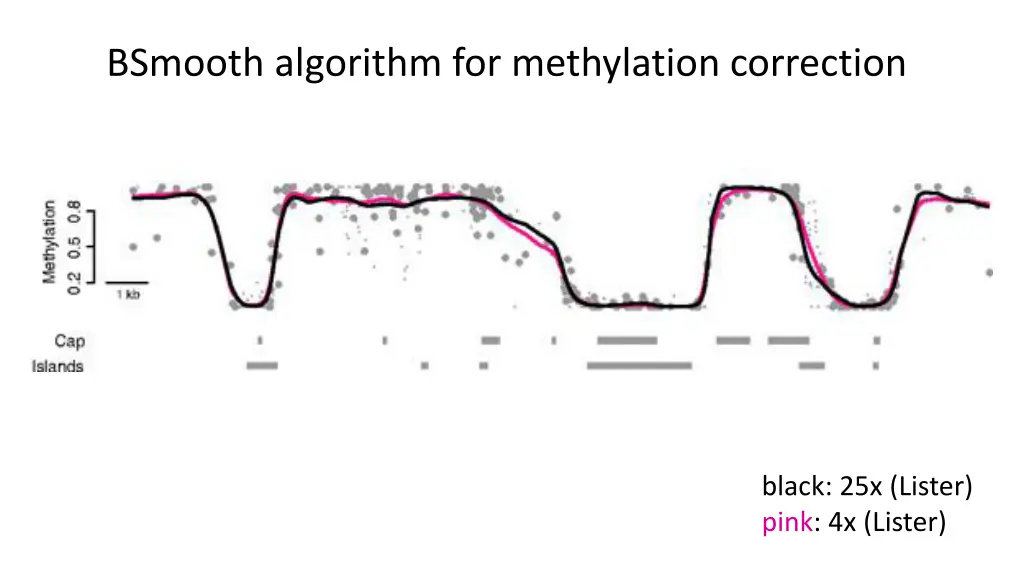 bsmooth algorithm for methylation correction