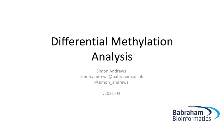 differential methylation analysis