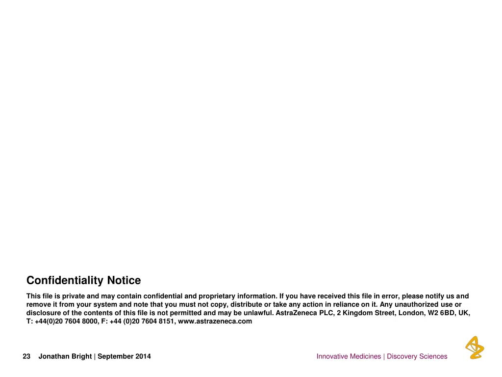 confidentiality notice