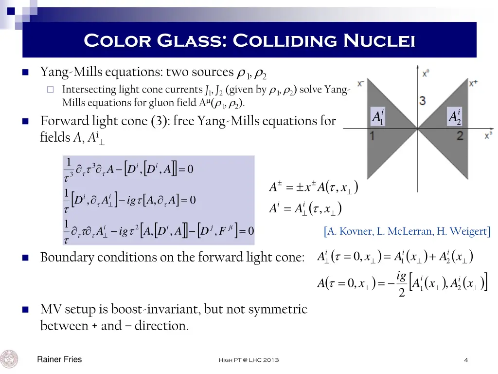 color glass colliding nuclei