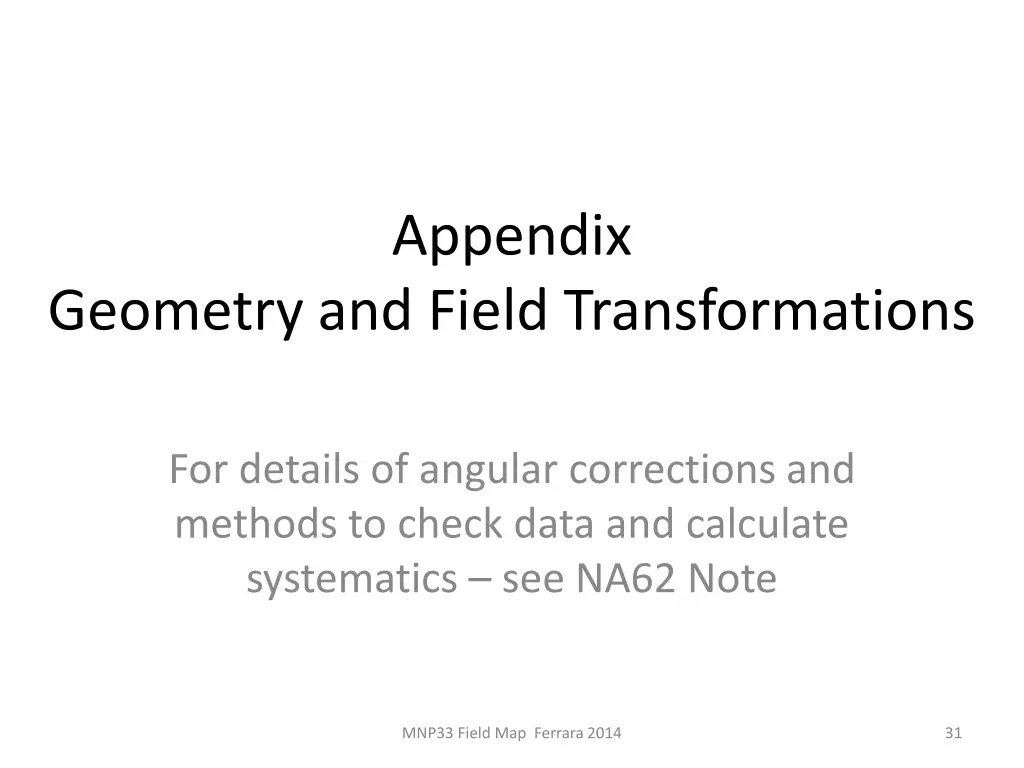 appendix