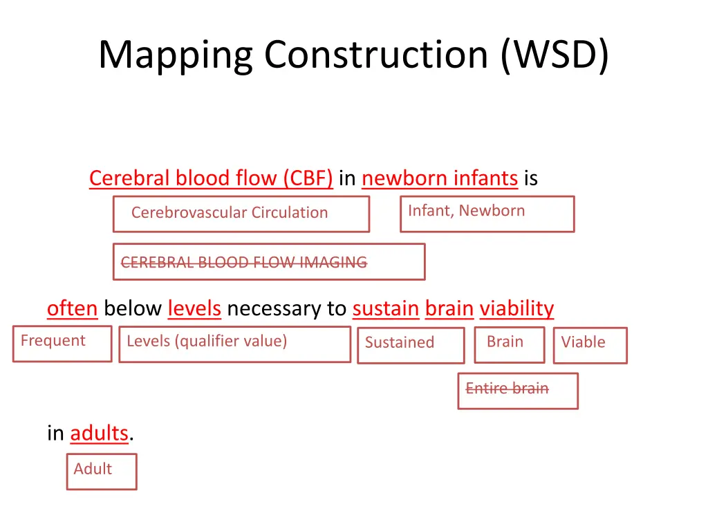 mapping construction wsd