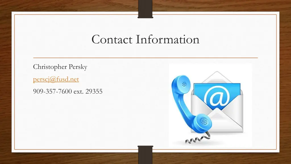 contact information