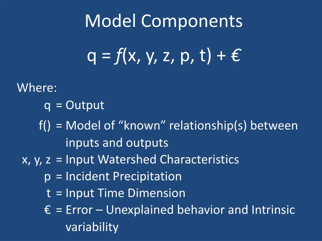 model components