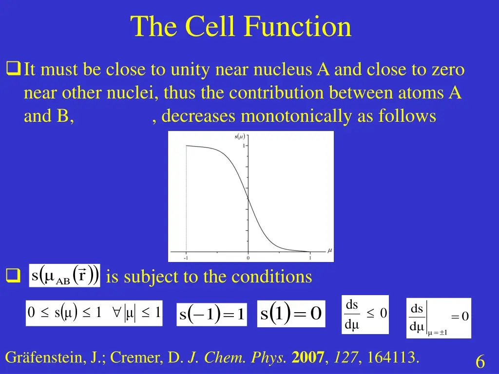 the cell function