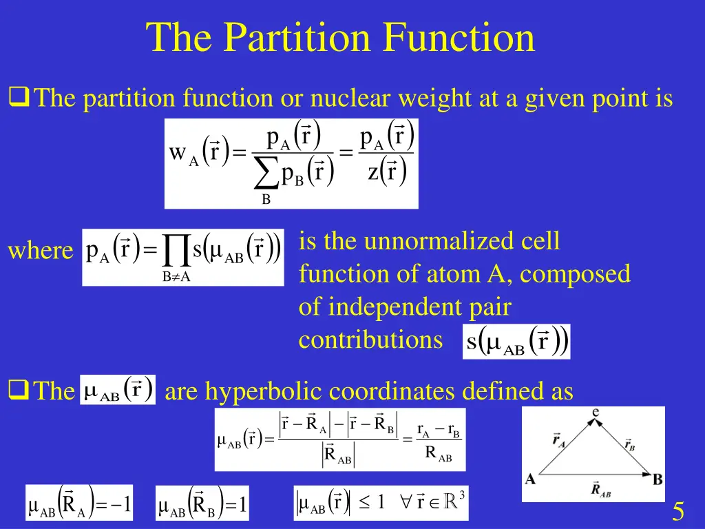 the partition function