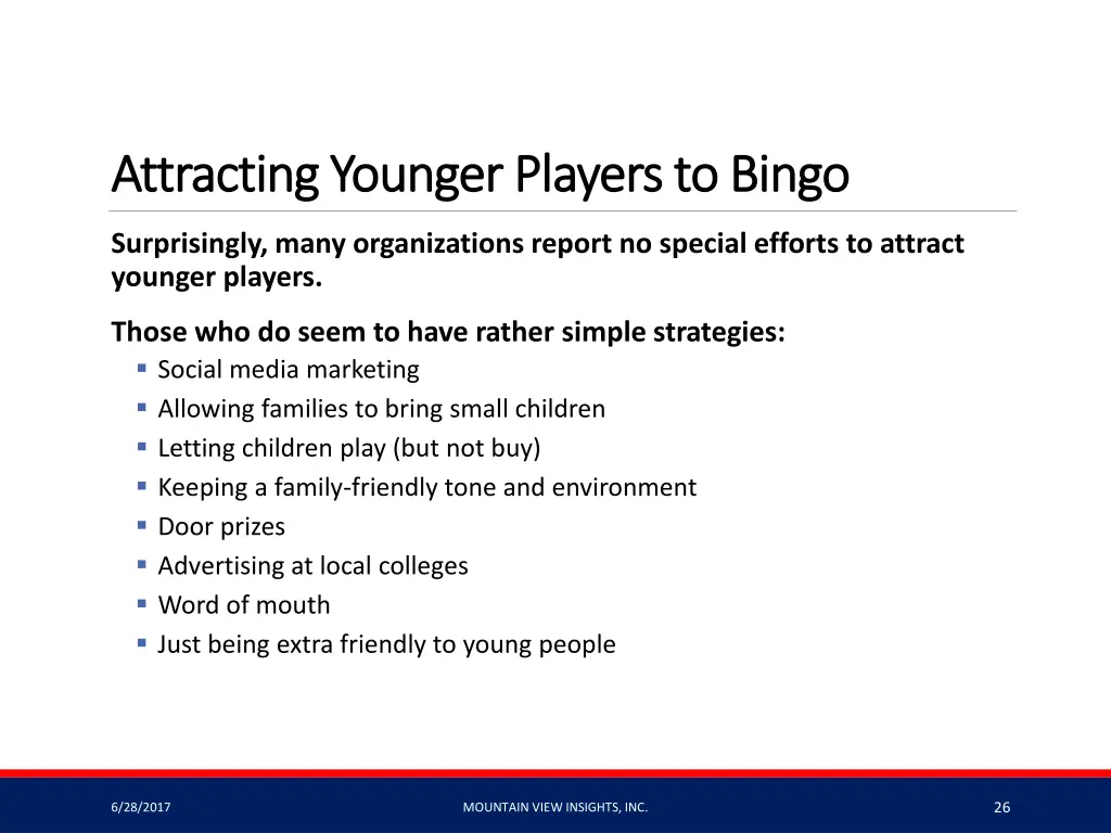 attracting younger players to bingo attracting 1