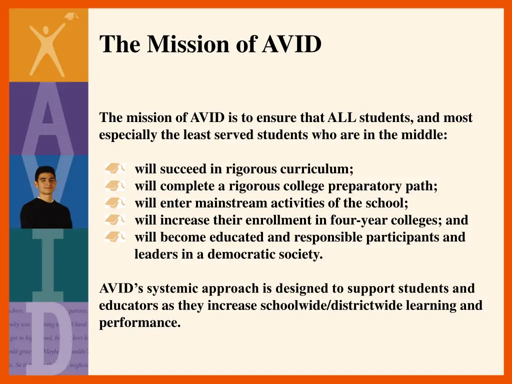 the mission of avid