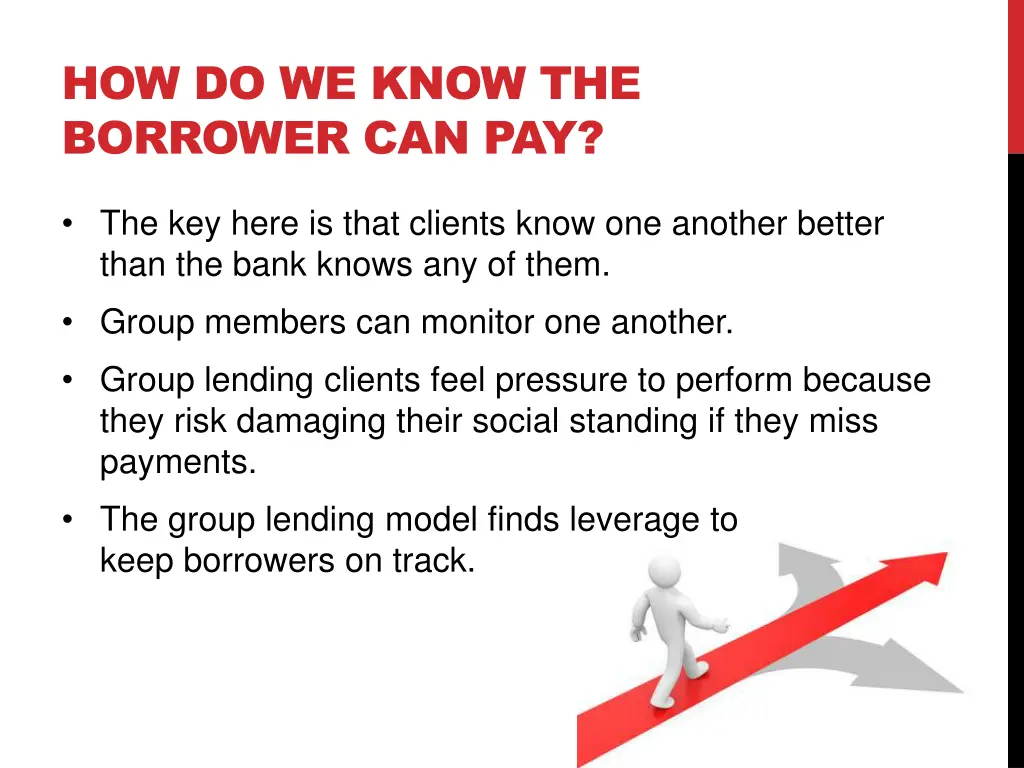 how do we know the borrower can pay 1