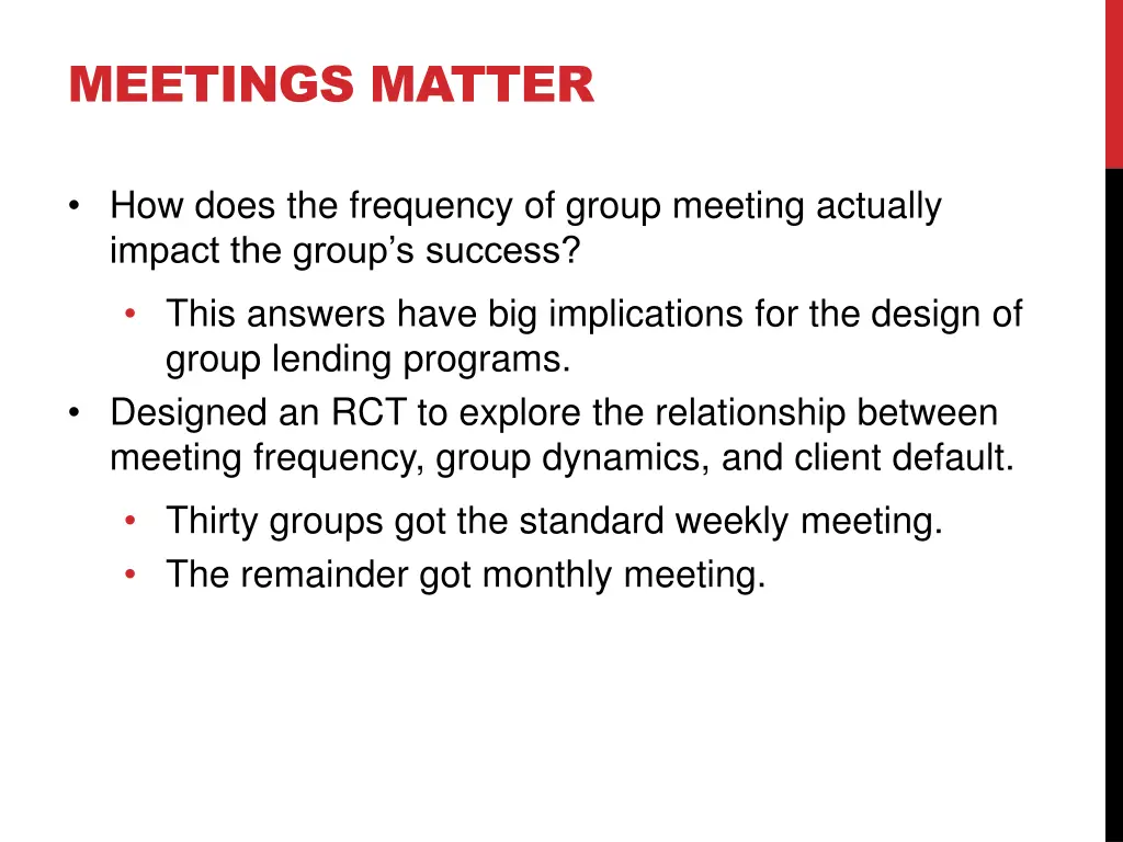 meetings matter