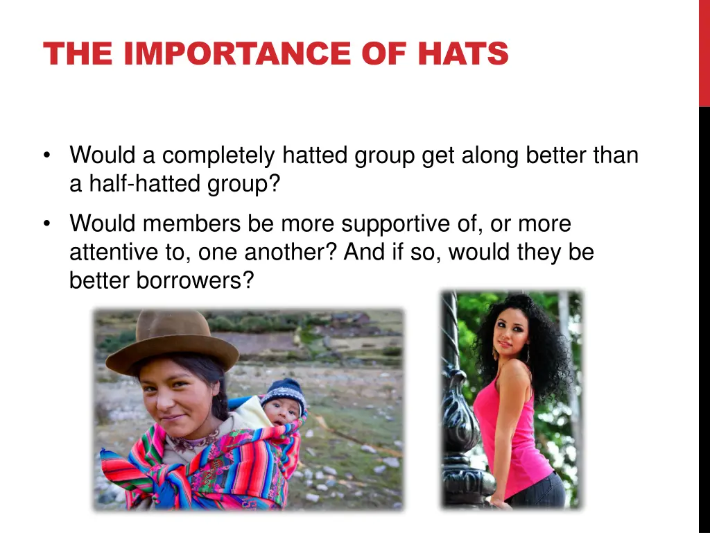 the importance of hats