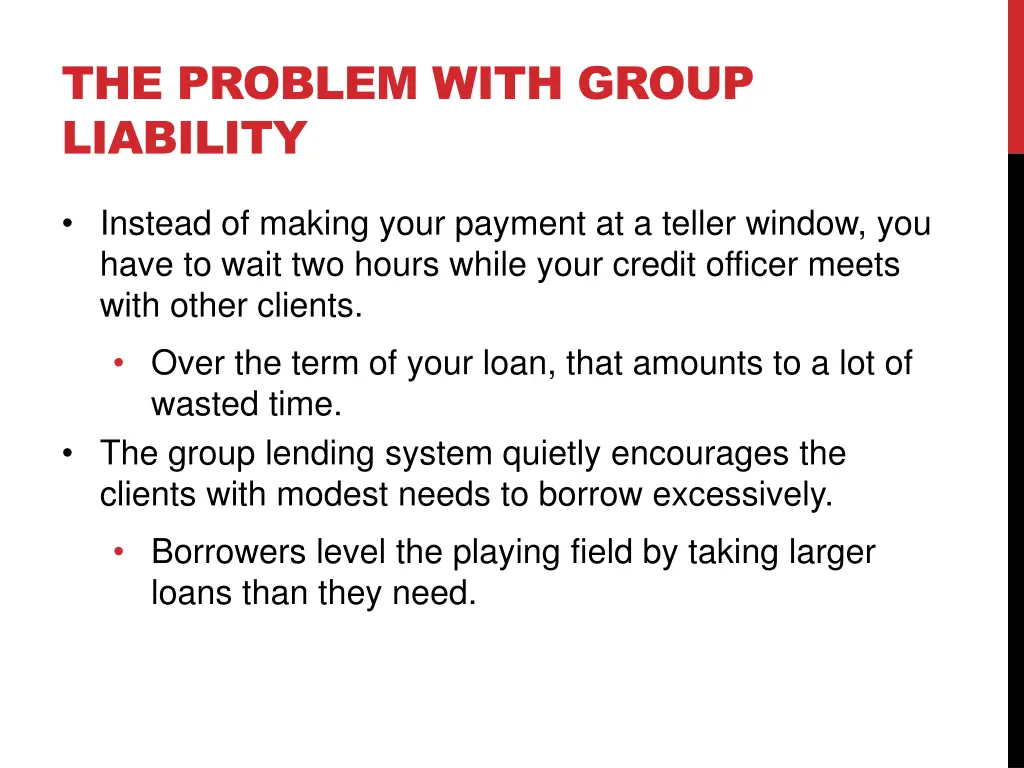 the problem with group liability