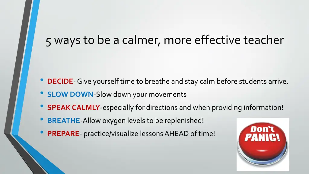 5 ways to be a calmer more effective teacher