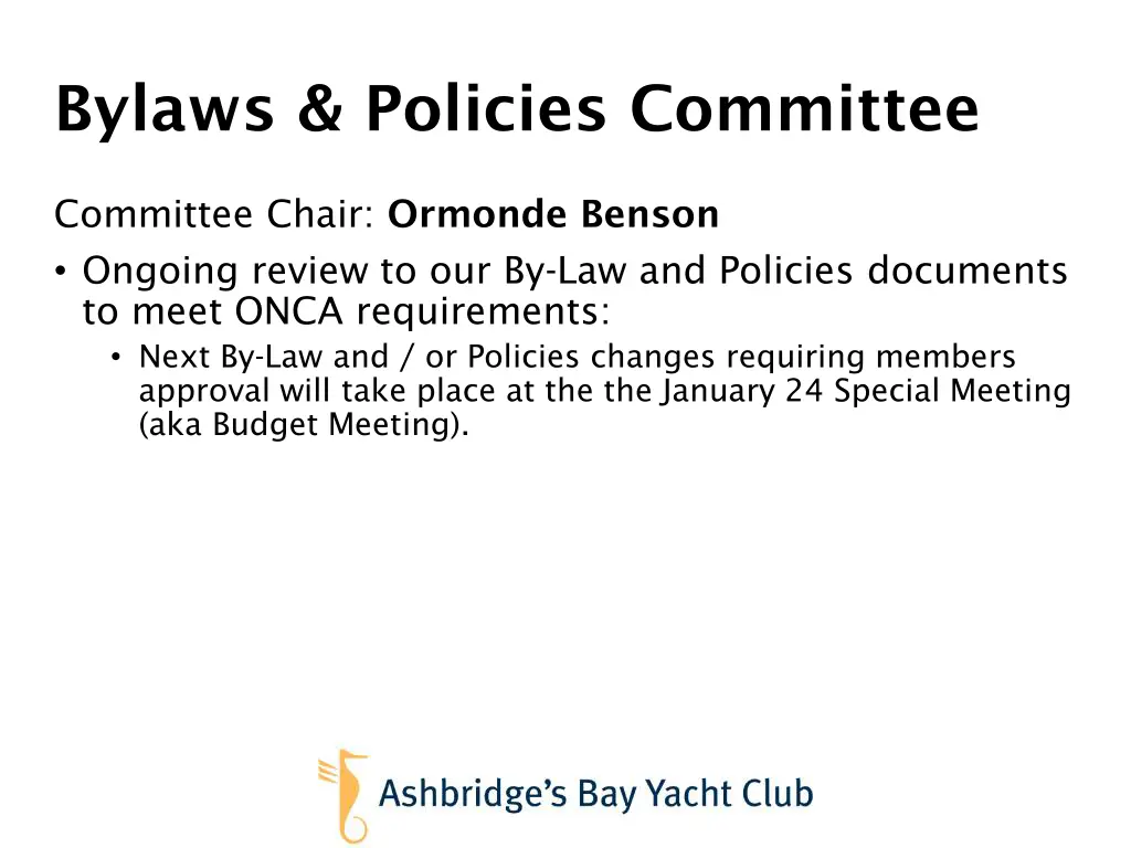 bylaws policies committee