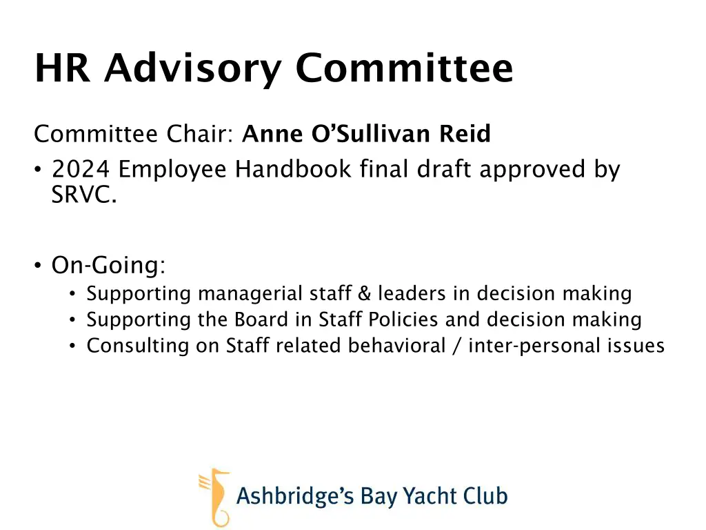 hr advisory committee