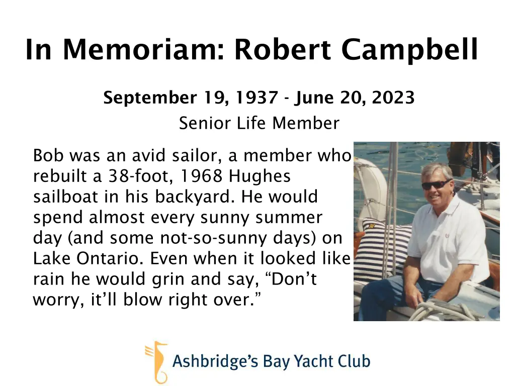 in memoriam robert campbell